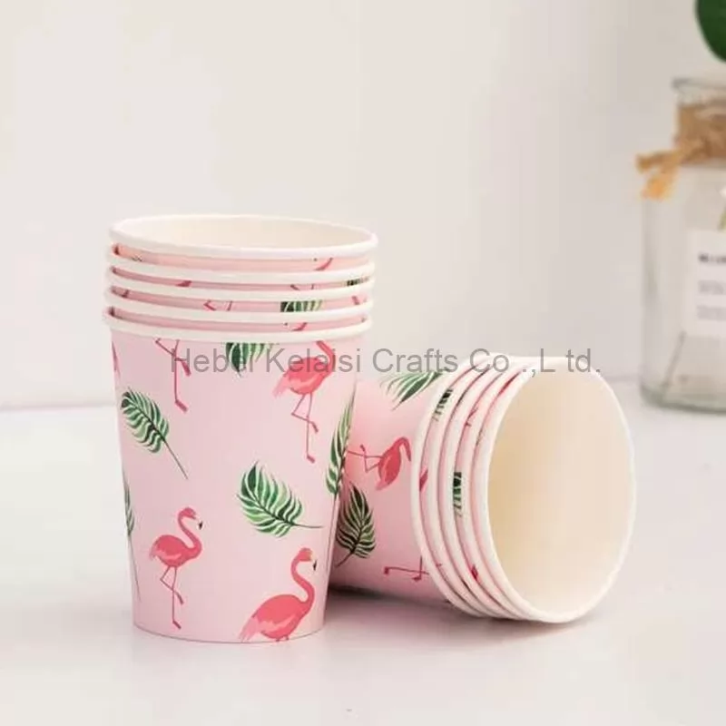 Flamingo paper cup