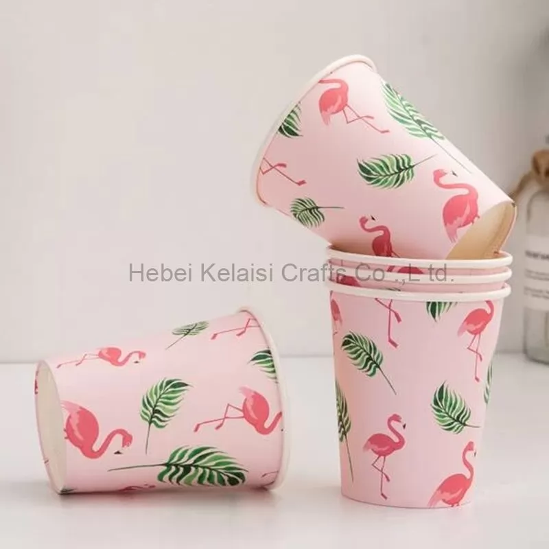 Flamingo paper cup