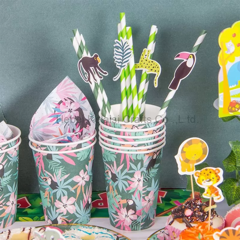 Easy Joy Summer Tropical Party Tableware