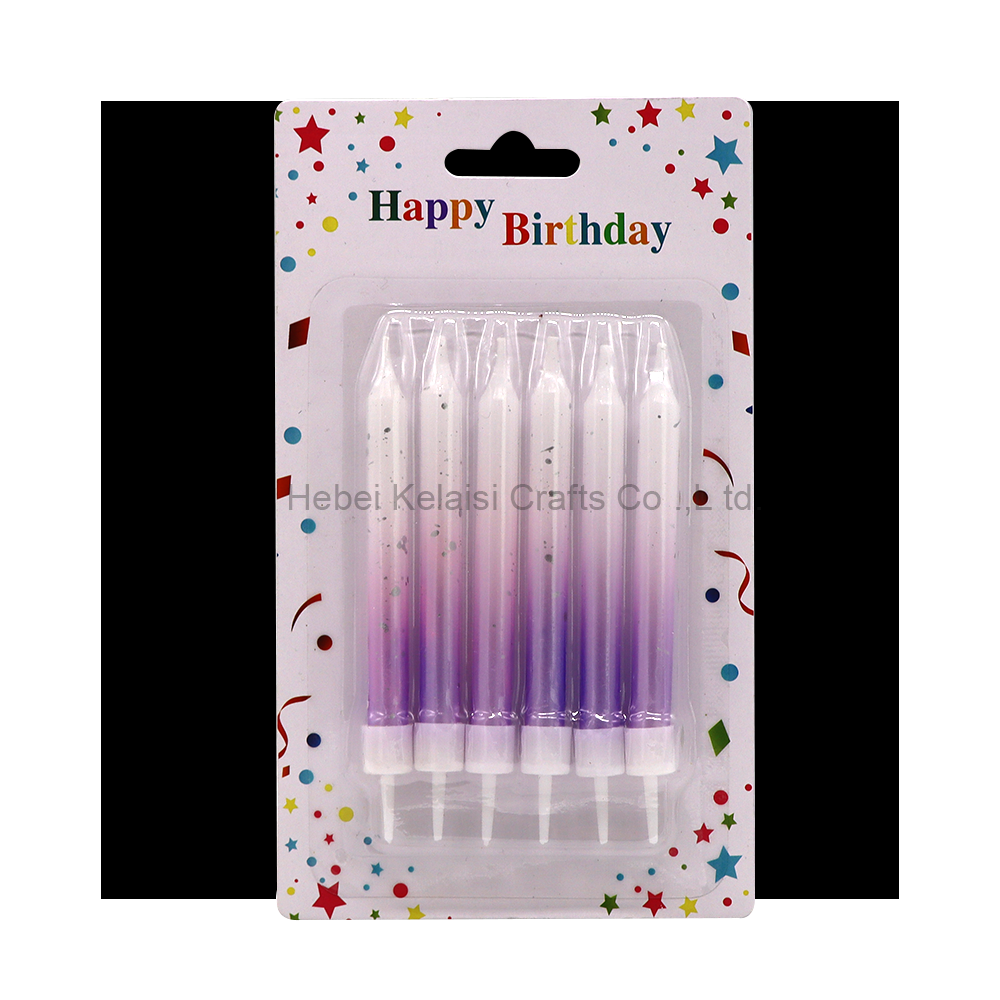 Romantic Party Gradient Birthday Candle