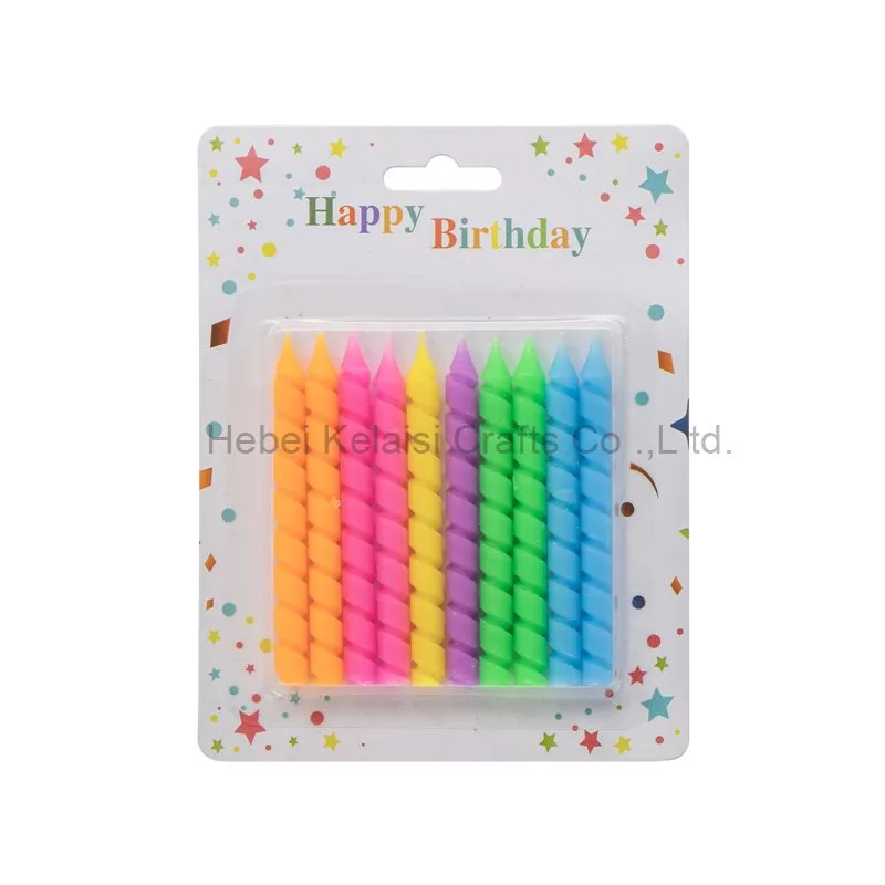 Creative Rainbow Colored Birthday Candles