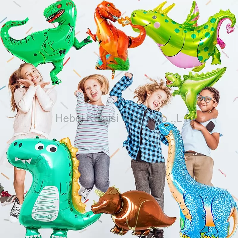 15 PCS Dinosaur Themed Party Foil Balloons