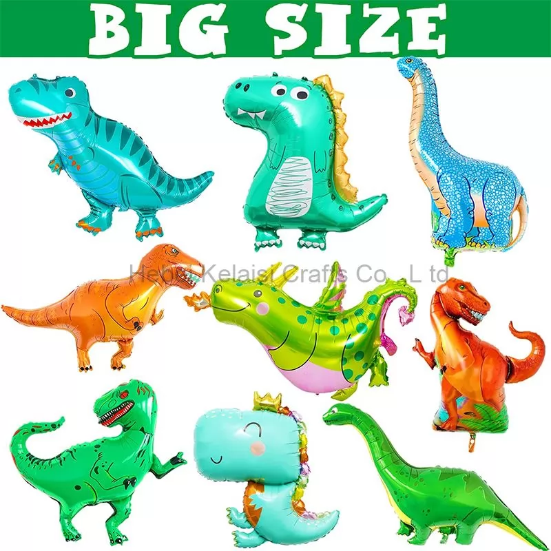 15 PCS Dinosaur Themed Party Foil Balloons