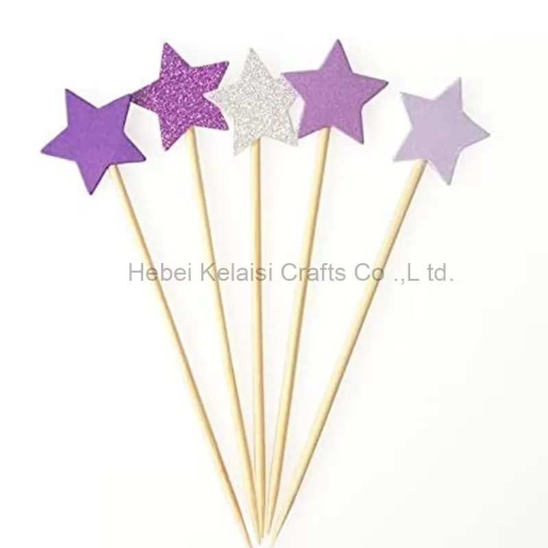 11Colors star Cake decoration Cupcake Toppers