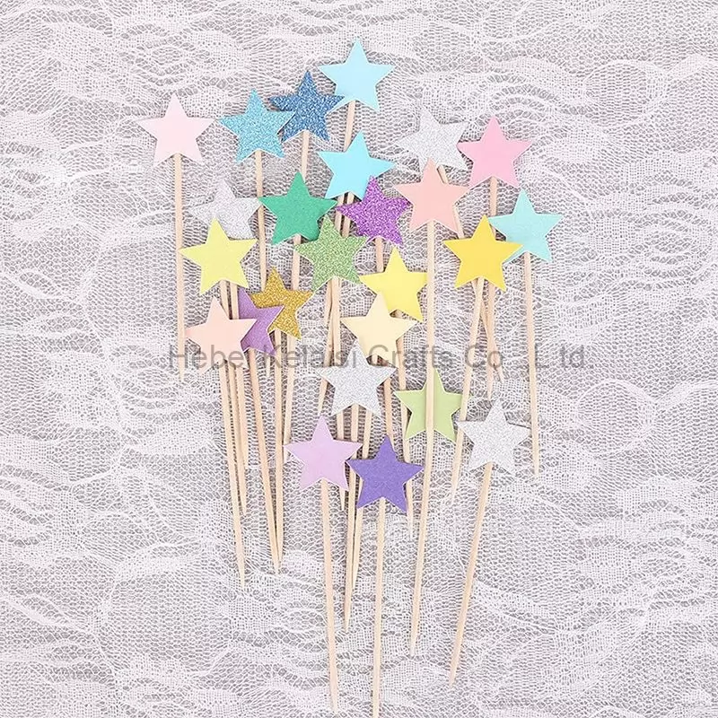 11Colors star Cake decoration Cupcake Toppers