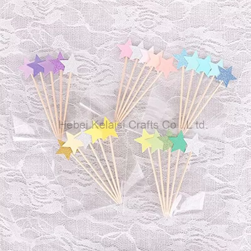 11Colors star Cake decoration Cupcake Toppers