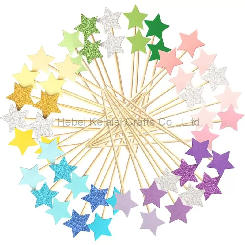 11Colors star Cake decoration Cupcake Toppers