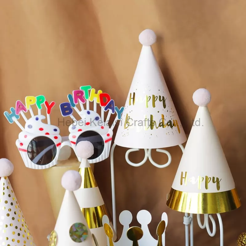 Party decoration Polka dot stripe birthday party hat