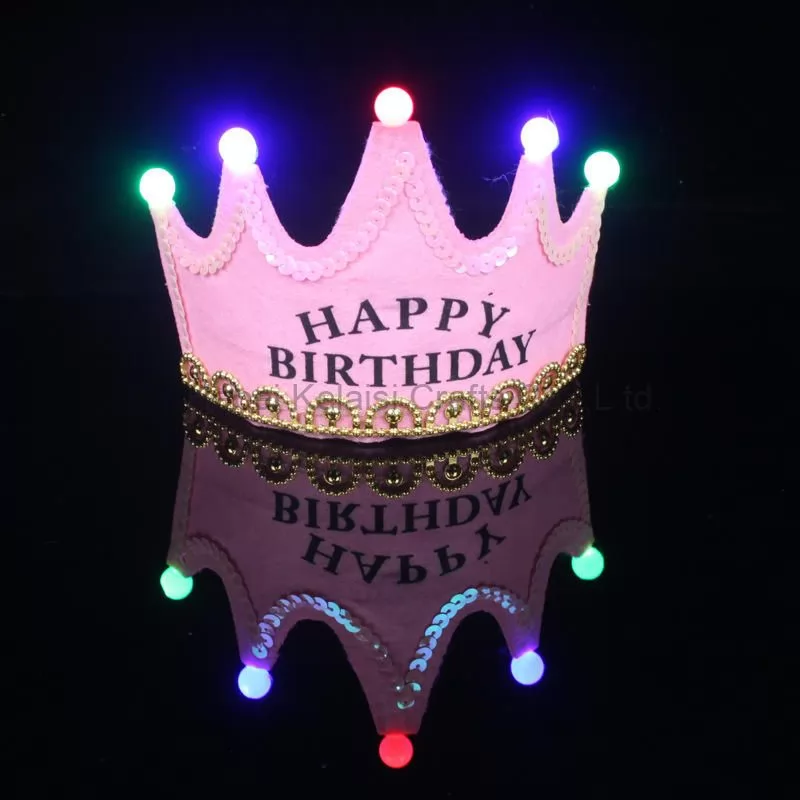 led Flash Crown Styling Birthday party hat