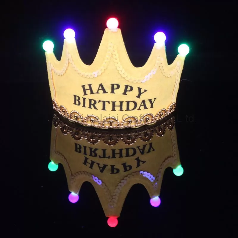 led Flash Crown Styling Birthday party hat