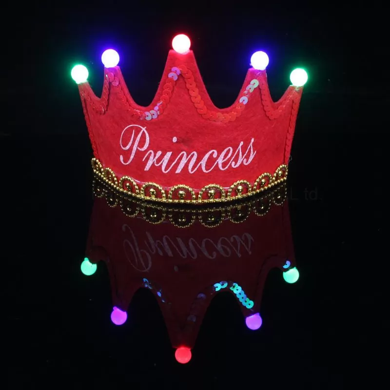 led Flash Crown Styling Birthday party hat