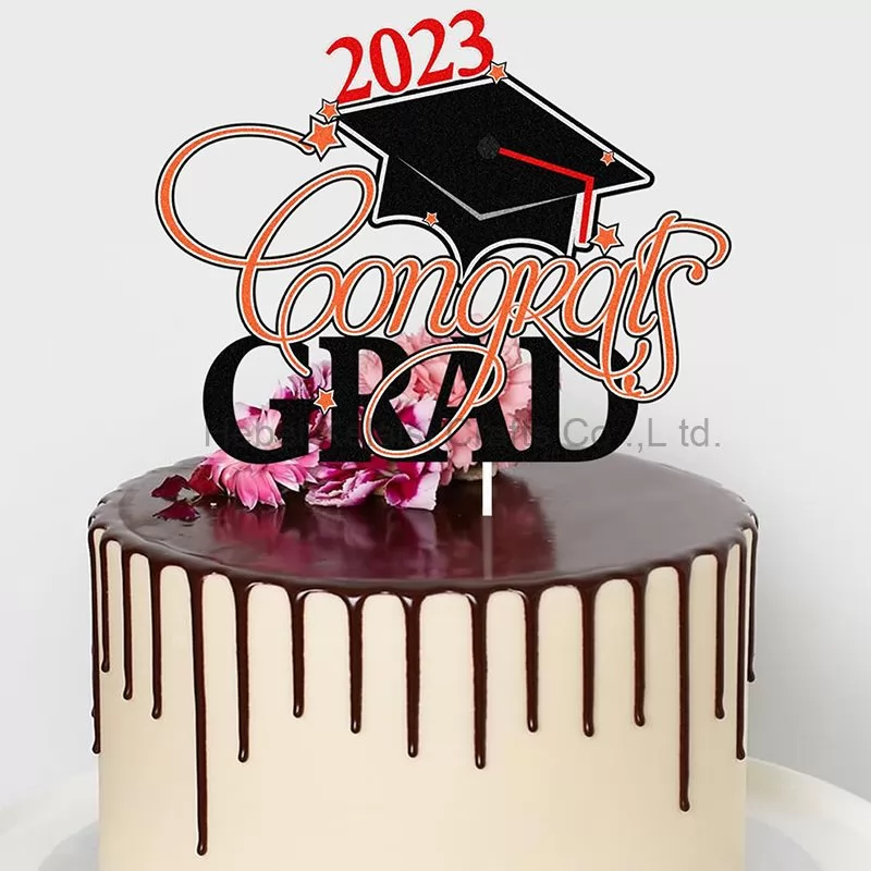 Congrats Class Of 2023 Graduation Cake Topper