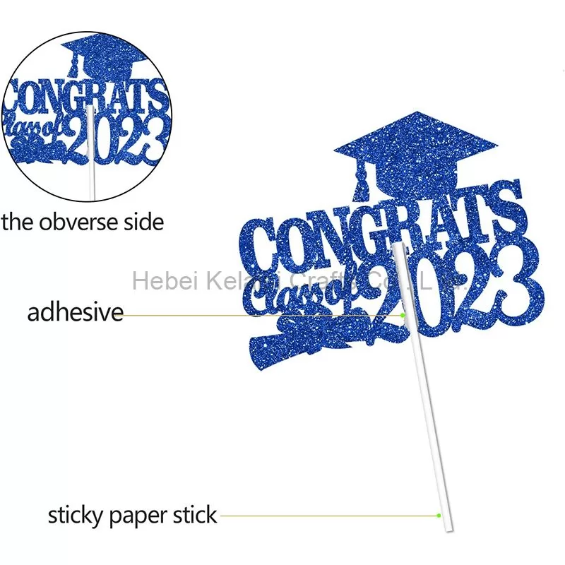 Congrats Class Of 2023 Graduation Cake Topper