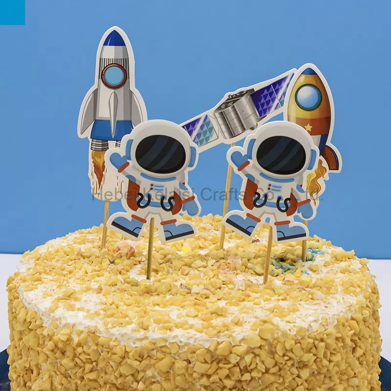 Astronaut cake card