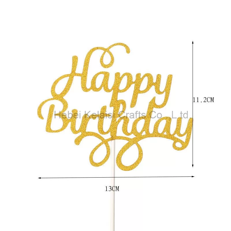 Happy Birthday Alphabet Cake Decoration
