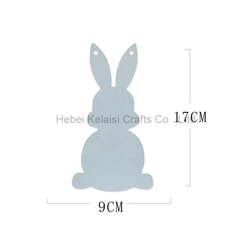 Rabbit Shape Happy Easter Banner