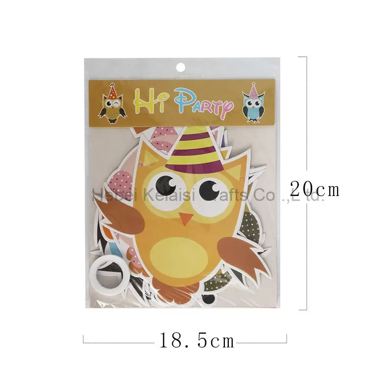 Owl party banner