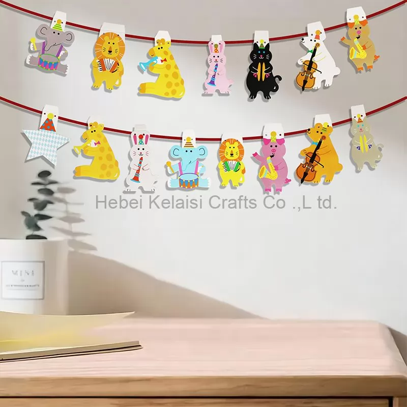 party decoration Forest animal design paper banner