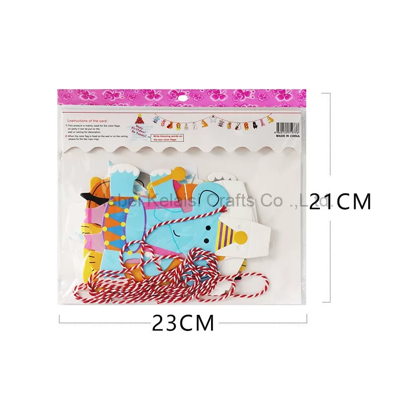 party decoration Forest animal design paper banner