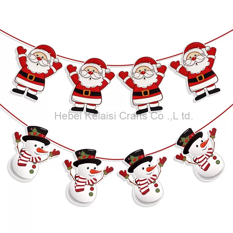 Santa Claus Snowman banner