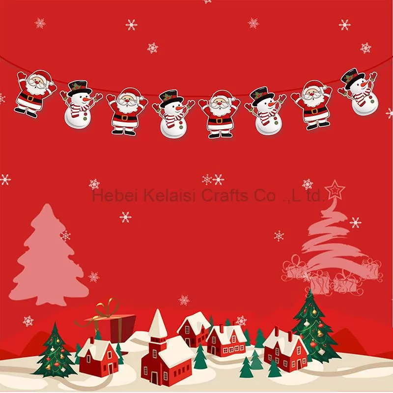 Santa Claus Snowman banner