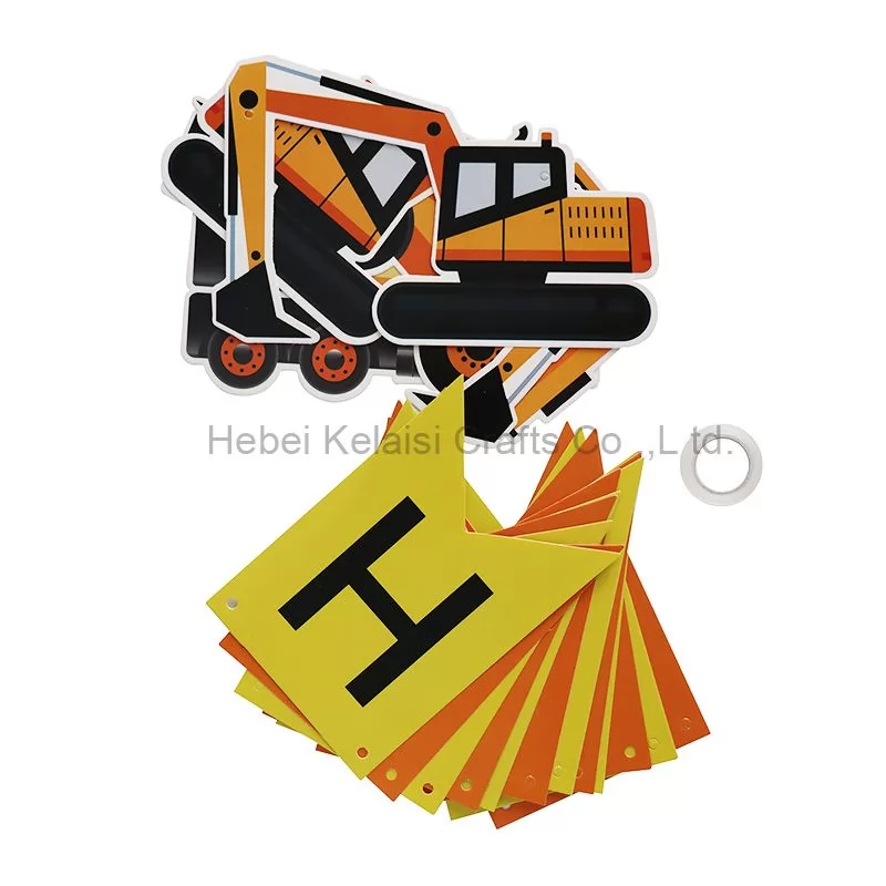 construction theme party decorations paper banner