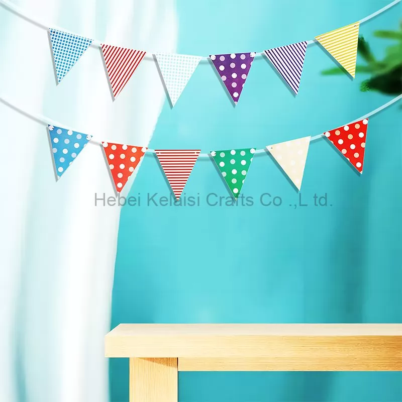 Birthday Party Colorful Decoration String Triangular Banner