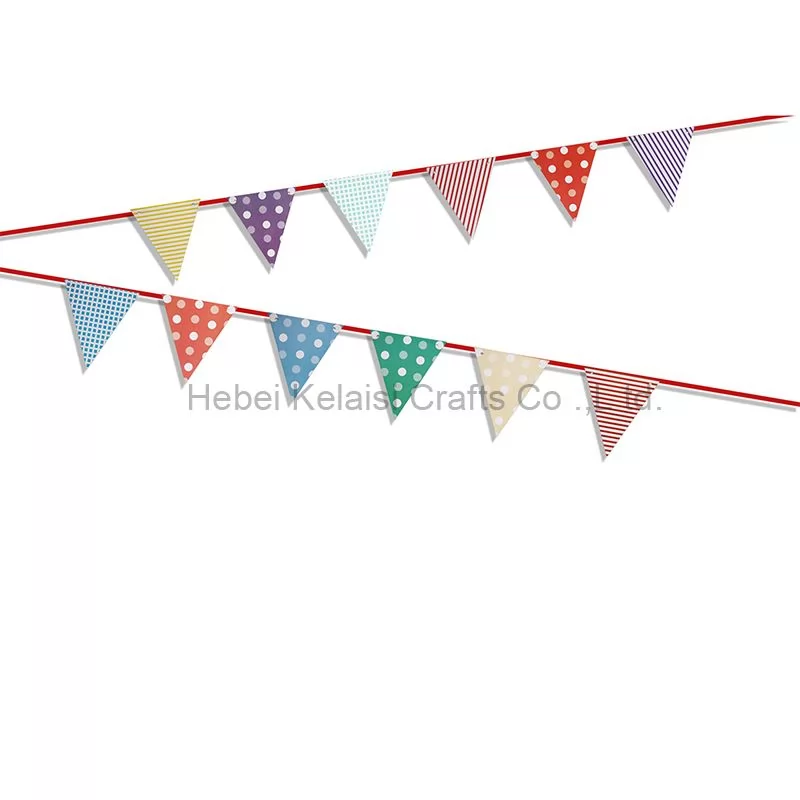 Birthday Party Colorful Decoration String Triangular Banner