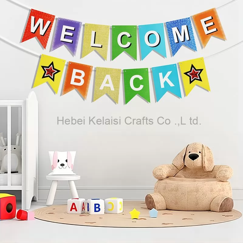 welcome back party supplies banner