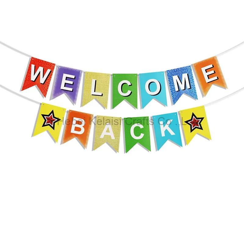 welcome back party supplies banner