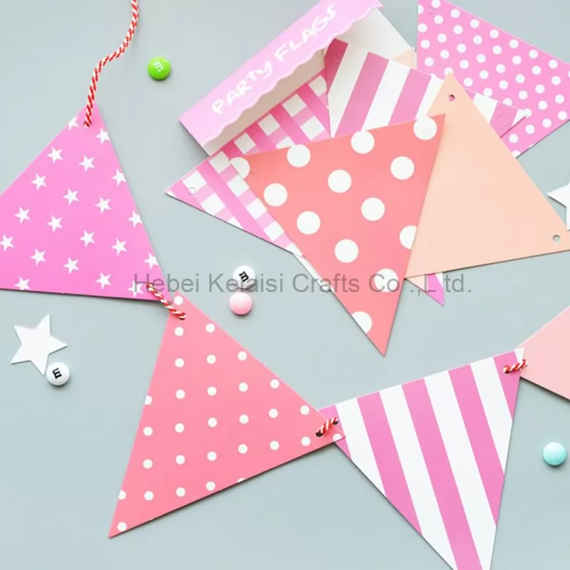 buntings and banner for party