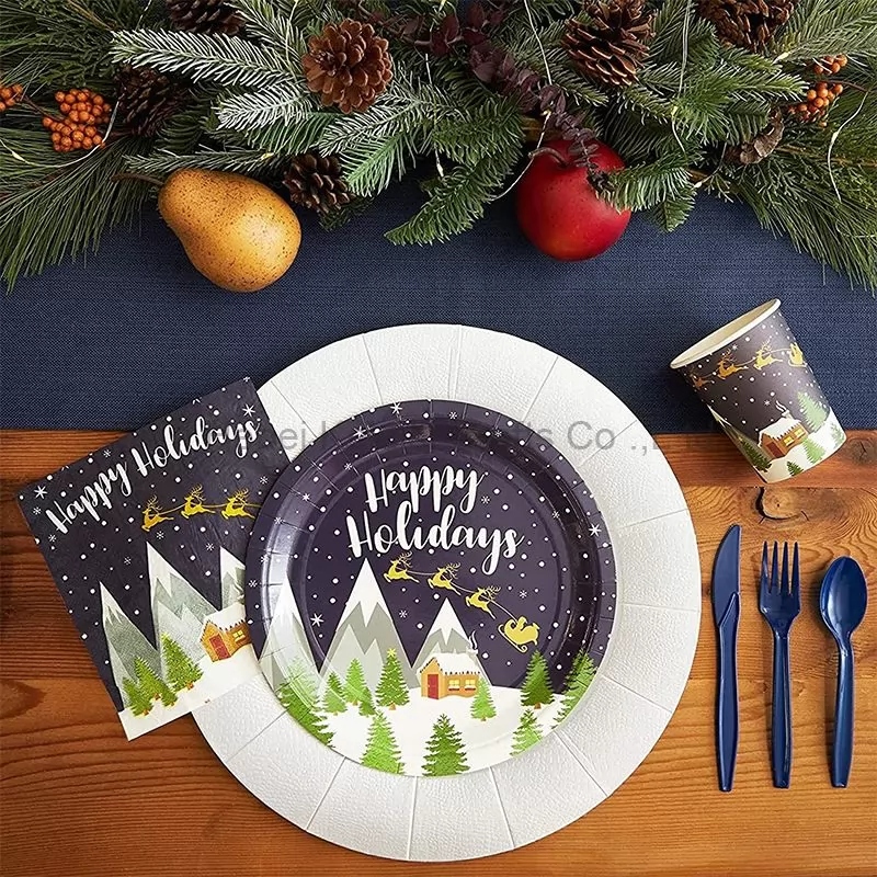 Happy Holidays Dinnerware Set