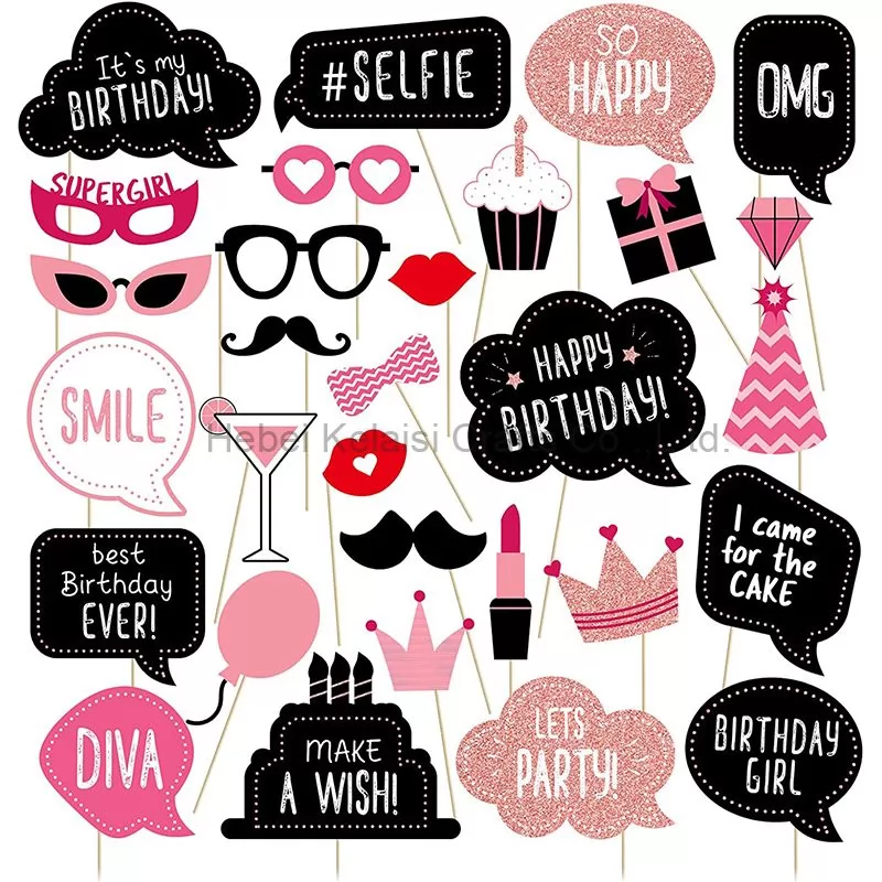 Birthday Photo Booth Props Kit