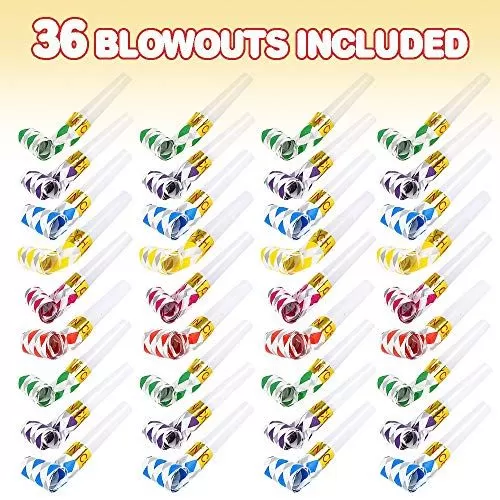 Party ArtCreativity Blow Outs Paper Whistles