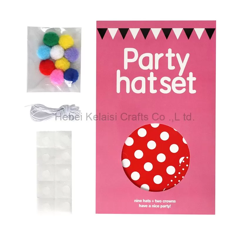 Colorful spotted birthday hat Supplies