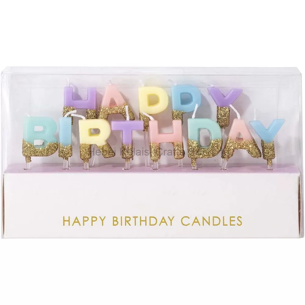 alphabet shaped birthday candles
