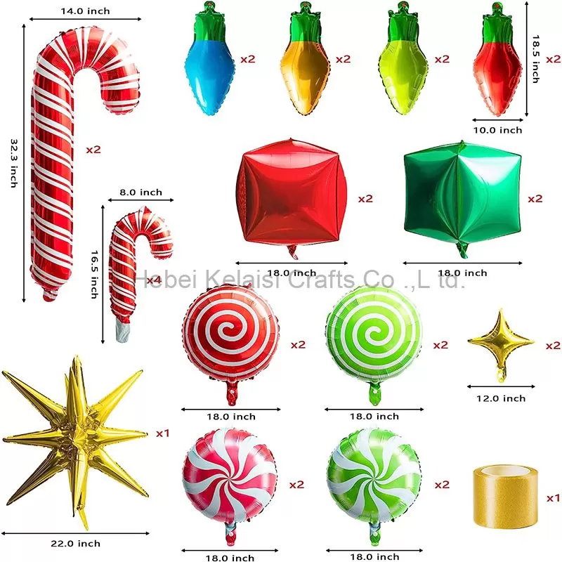 Christmas Party Balloons Supplies