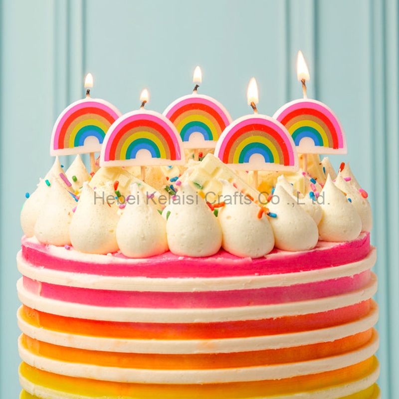 Rainbow Brights Rainbow Shaped Candles