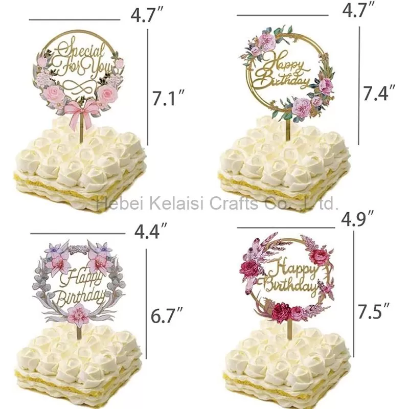 Happy Birthday Cake Decoration Toppers Supplies