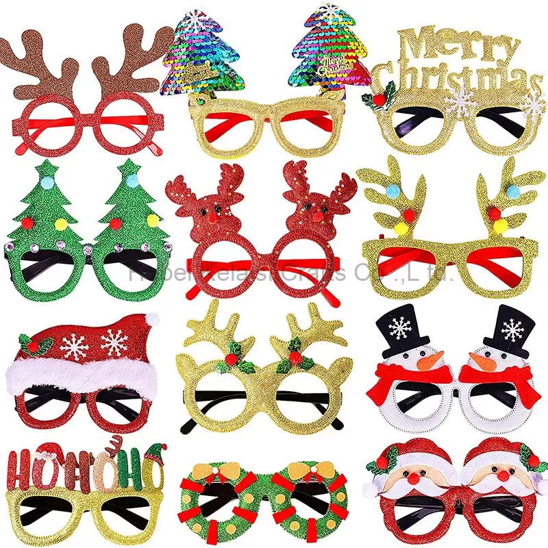 Christmas Paper Glasses decorations eyeglasses