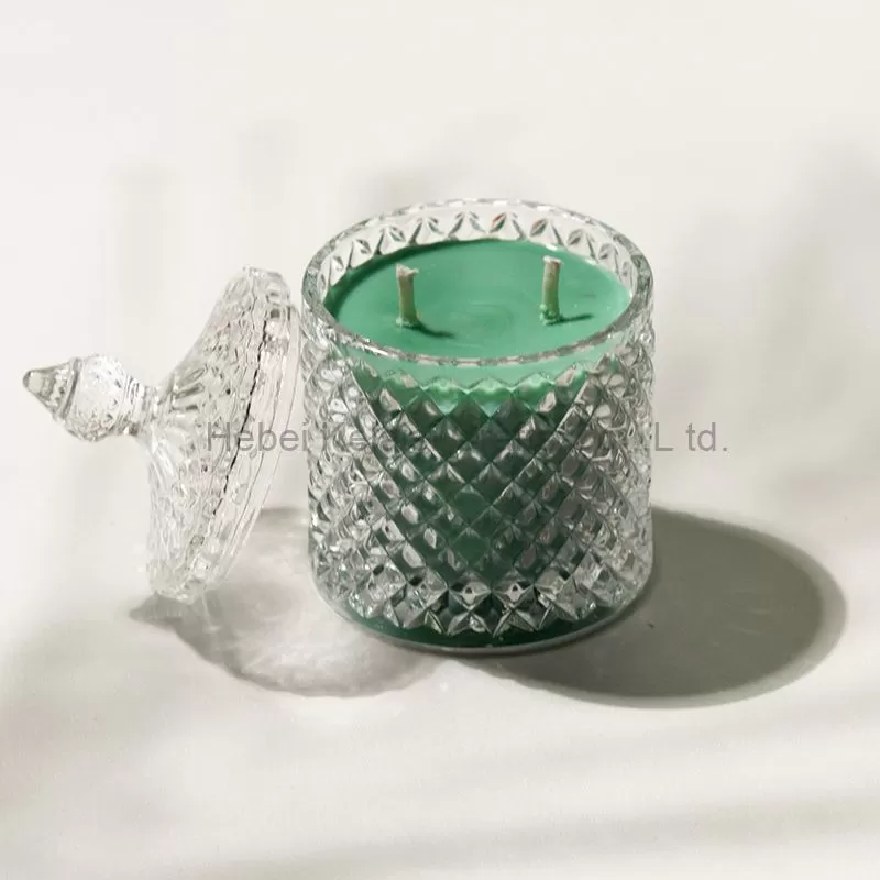 glass lanterns 2/3 wick scented candles