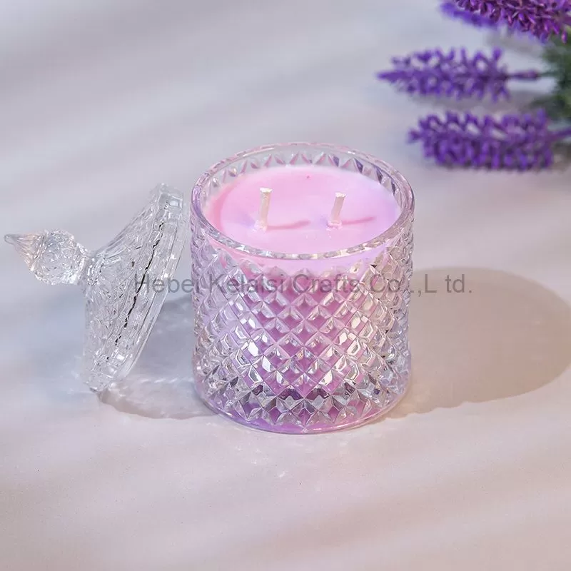 glass lanterns 2/3 wick scented candles