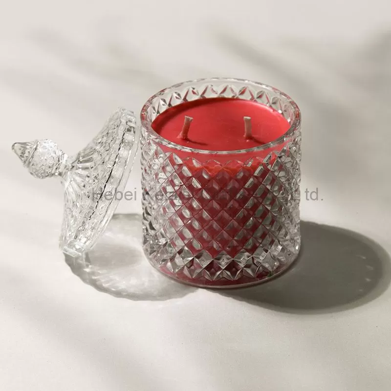 glass lanterns 2/3 wick scented candles