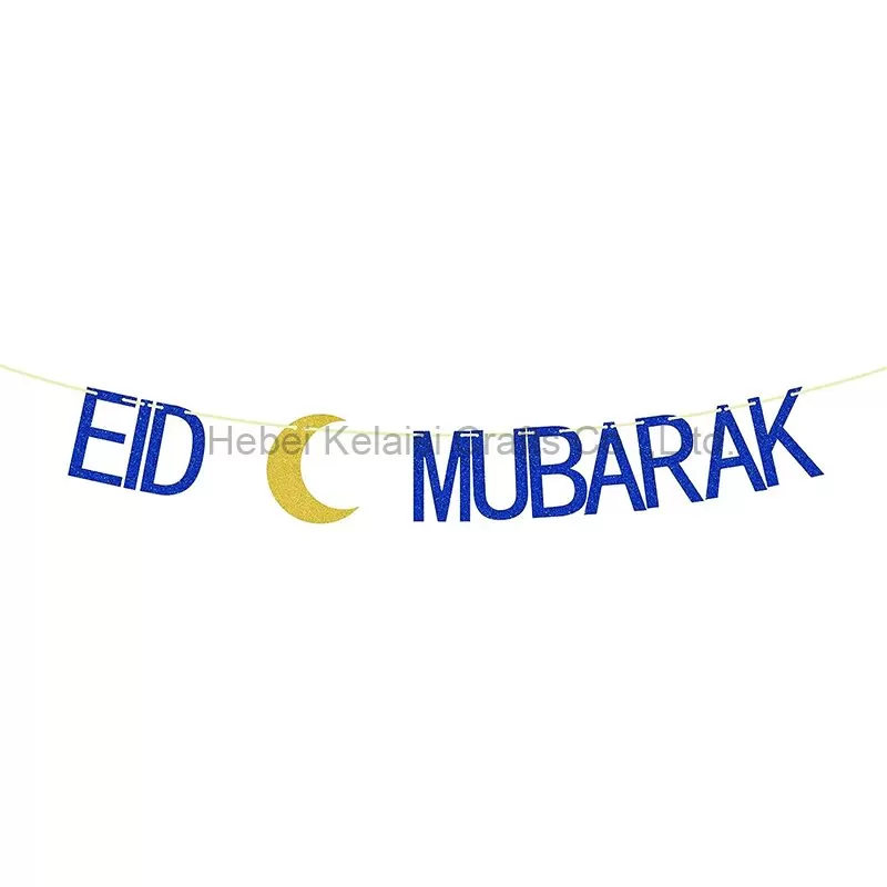 Glitter Eid Mubarak Banner