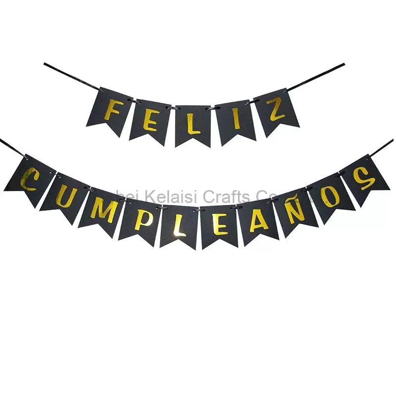 Spanish feliz cumpleanos Paper Banner