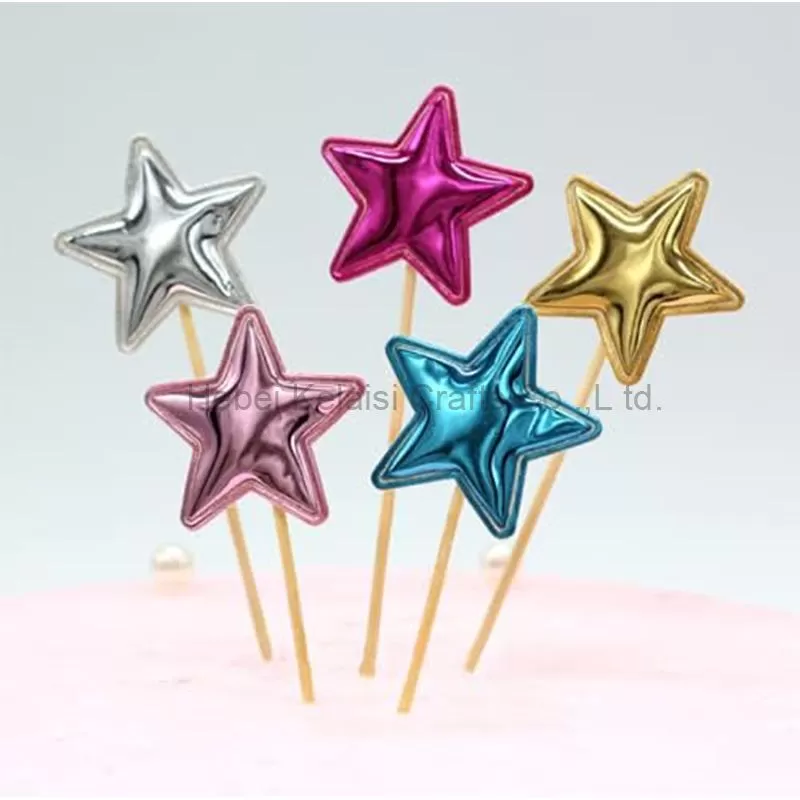 Crown Stars Heart Cupcake Flags Colorful Cake Topper