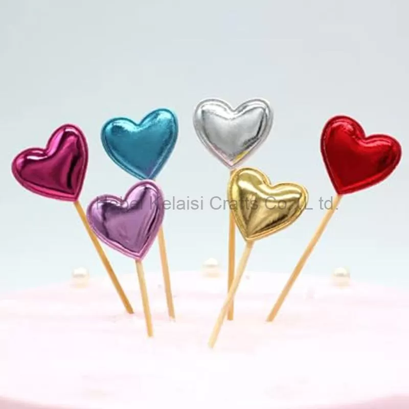 Crown Stars Heart Cupcake Flags Colorful Cake Topper