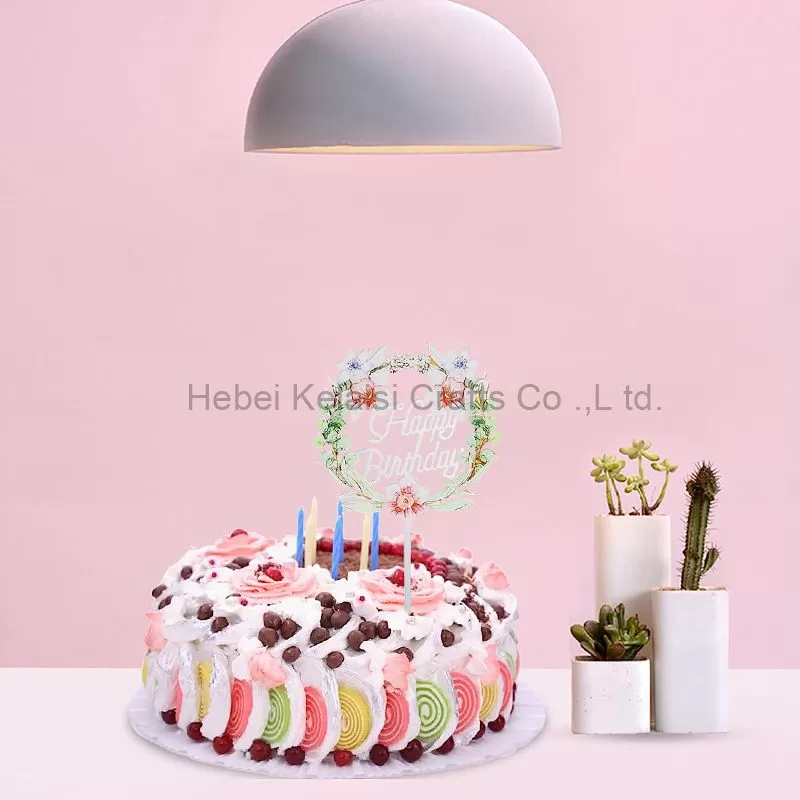 Acrylic birthday cake topper supplies