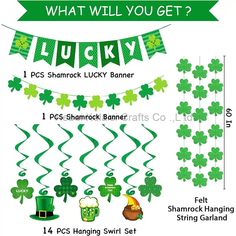 St. Patrick's Day Decorations Set