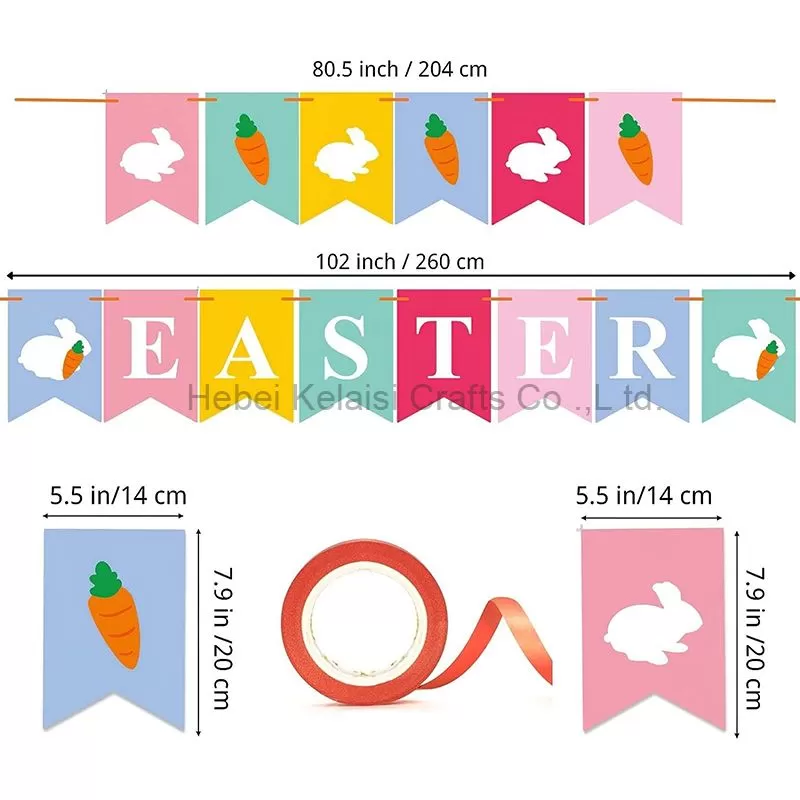 Easter Rabbit Carrot Banners